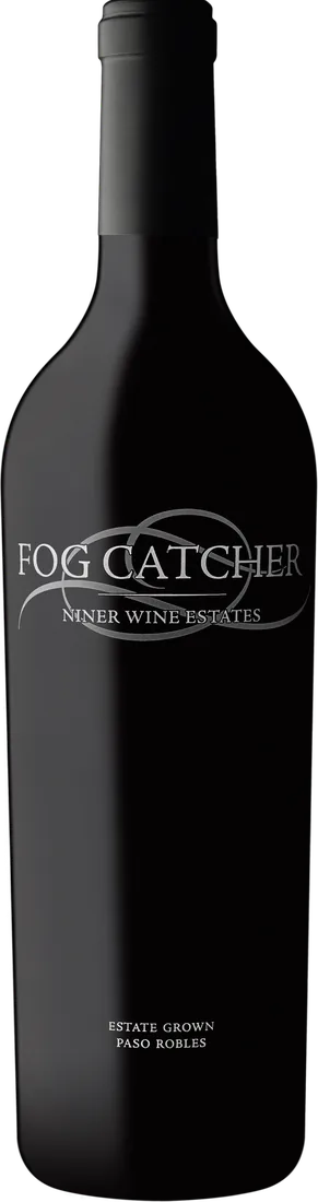 A bottle of Niner Wine Estates Fog Catcher