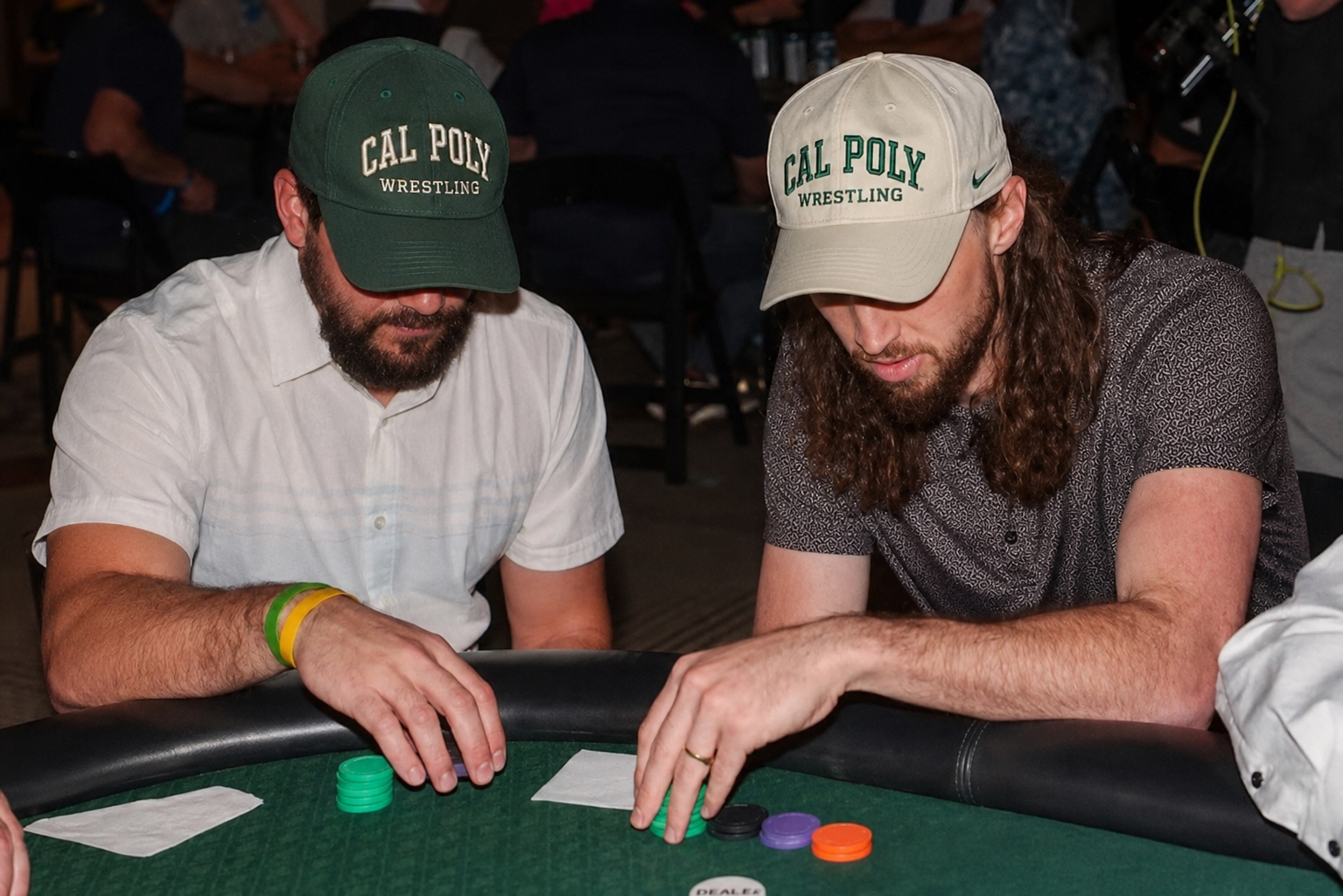Casino night poker table at the NorCal Golf and Casino Night